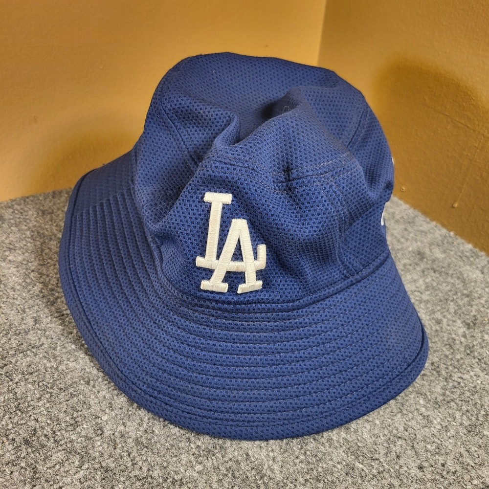 New Era Los Angeles Dodgers Blue Embroidered Bucket Hat